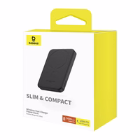 Magnētiskā mini zibspuldze Baseus 5000mAh, USB-C 20W (melna)