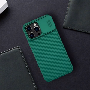 Nillkin CamShield Pro Case iPhone 14 Pro Max бронированный чехол с защитой камеры синий