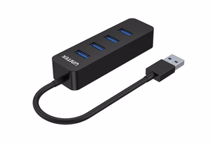 UNITEK H1117A aktīvs USB-A sadalītājs 4x USB-A 3.1, 10W