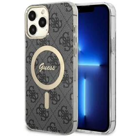 Guess GUHMP13XH4STK iPhone 13 Pro Max 6.7" melns/melns cietais apvalks 4G MagSafe