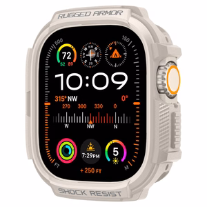 Spigen Rugged Armor apvalks Apple Watch Ultra 1 / 2 (49mm) - bēšs