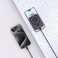 Tech-Protect LifeMag PB11 portatīvais lādētājs ar MagSafe 10000mAh 15W USB-C ports - melna + USB-C kabelis