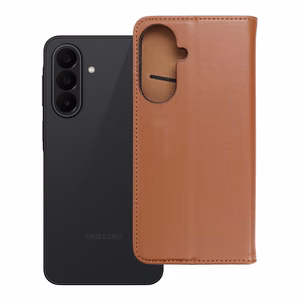 Ādas atlokāmais maciņš Samsung A27 Smart Pro Book, brūns