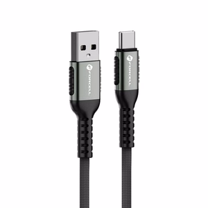 Kabelis FORCELL F-ENERGY C256 USB A uz Type-C QC4.0 3A 66W Cafule 0,5 m melns