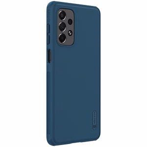Nillkin Super Frosted Shield Pro izturīgs viedtālruņa apvalks Samsung Galaxy A73 zils