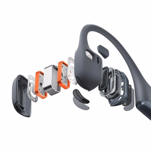 Shokz OpenRun Pro 2, melns – bone conduction headphones