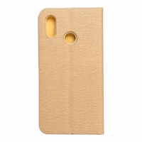 LUNA Book Gold viedtālruņa apvalks HUAWEI P20 Lite zelta