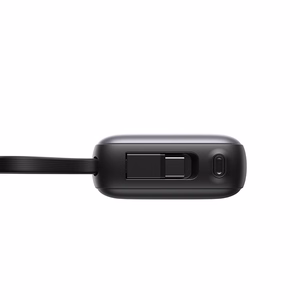 Joyroom JR-PBF27 10000mAh 22.5W внешний аккумулятор со встроенными кабелями USB-C и Lightning - Чёрный