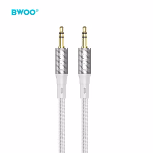 Audio adapter Bwoo (AUX075) 3,5mm į 3,5mm (p-p) grey