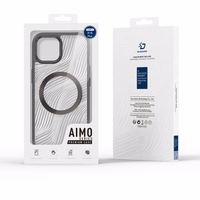 Bruņots apvalks iPhone 15 Plus ar MagSafe Dux Ducis Aimo Mag - melns