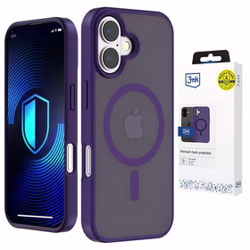 3mk Smoke MagCase for iPhone 16 - violets-translucent