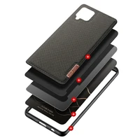 Dux Ducis Fino apvalks pārklāts ar neilona materiālu Samsung Galaxy A42 5G zaļš