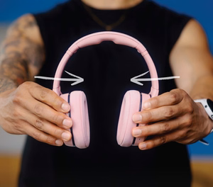 Skullcandy Crusher 540 aktīvās over-ear austiņas, rozā (Soft Pink)