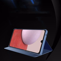 Viedtālruņa apvalks Clear View Case Samsung Galaxy A14 atverams apvalks zils