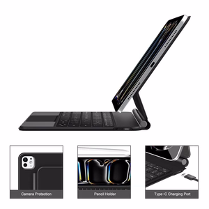 Tech-Protect SmartCase Magnetic macins priekš iPad Pro 13 7/8 2024-2025 - Melns