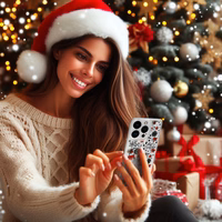 TEL PROTECT Ziemassvētku viedtālruņa apvalks Samsung S23 Ultra Dizains 5 Caurspīdīgs