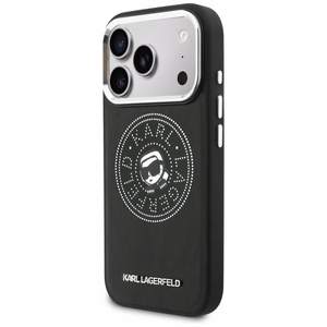 Karl Lagerfeld Point & Karl Sketch MagSafe Maciņš for iPhone 17 Pro Max - melns