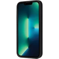 Audi sintētiskās ādas viedtālruņa apvalks MagSafe iPhone 13 Pro Max - melns