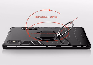 Ring Armor viedtālruņa apvalks Samsung Galaxy A02 melns