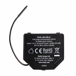2 gab. komplekts EU868 releju Shelly LoRa Add-on gen.3/4