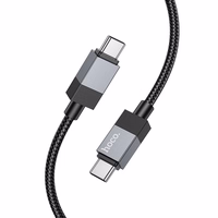 Kabelis USB C uz USB C Hoco 3A 60W 1 m X110 melns