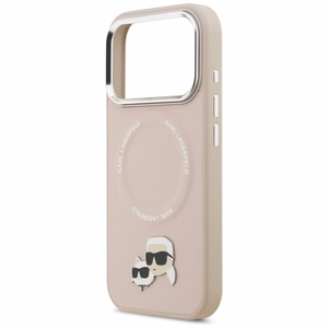 Karl Lagerfeld Karl & Choupette Pins MagSafe Чехол для iPhone 17 Pro - розовый