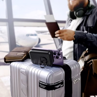 Bezvadu portatīvais lādētājs 10000mAh Joyroom JR-W050 20W MagSafe ar gredzenu un statīvu - melna