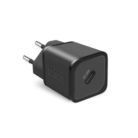 SBS TETRGAN1C20K 20W GaN USB-C sienas lādētājs ar Power Delivery - melns