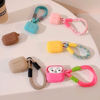 Tech-Protect silikona siksniņas apvalks Apple AirPods Pro 1 / 2 - gaiši brūns