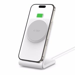 Tech-Protect QI15W-A38 MagSafe bezvadu lādētājs - Balts