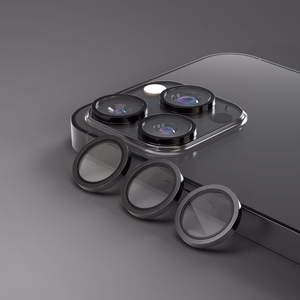 Etteri kameras lēcas aizsargs iPhone 15 Pro / 15 Pro Max melna