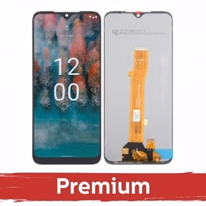 LCD displejs saderīgs ar Nokia C12 melns OEM
