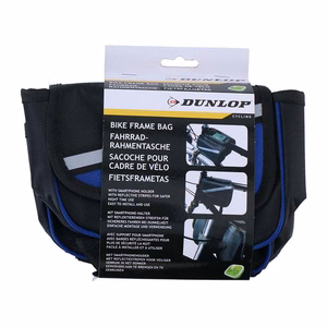 Dunlop velosipēda rāmja soma, melna / zila