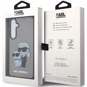 Karl Lagerfeld KLHCS24MHNKCTGK S24+ S926 melns/melns cietais apvalks Spīdums Karl&Choupette