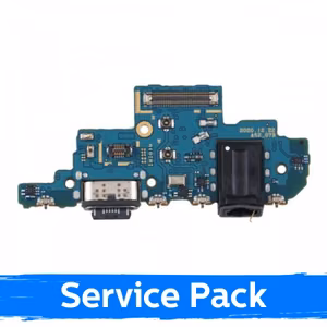 Charging Port Saderīgs ar Samsung A525 A52 4G / A526 A52 5G Ar Flex / Plata Original (Service Pack)