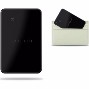 Lokators, kas saderīgs ar Apple Find My Satechi maciņa kartes formu ST-LFAWCK melns