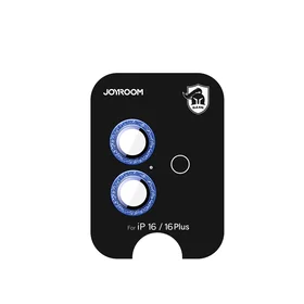 Joyroom JR-MSF0300 aizsargstikls iPhone 16/16 Plus lēcām - zila