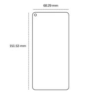 Rūdīts stikls 2,5D Realme 9 Pro Plus / Realme 9 4G / Oppo Reno 7 Lite / 7Z / 7 SE / 8 Lite / A93