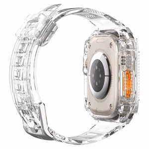 Spigen Rugged Armor Pro maciņš un siksniņa priekš Apple Watch Ultra 49 mm (caurspīdīgs)