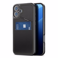 DUX DUCIS viedtālruņa apvalks RAFI II MAG ar statīvu saderīgs ar MagSafe IPHONE 16 Plus melns