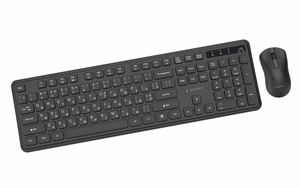 GEMBIRD KBS-WPS-01-CYRL bezvadu tastatura un pele, kirilica, melna