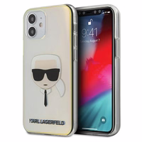 Karl Lagerfeld daudzkrāsains Karl's Head viedtālruņa apvalks iPhone 12 mini