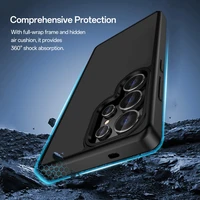 Rock Guard Touch Matte Series Magnētiskais viedtālruņa apvalks Samsung Galaxy S25 Ultra melns