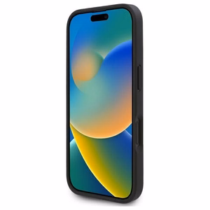 Karl Lagerfeld Kartes Slotu Monogramma iPhone 16 Viedtālruņa Apvalks - Melns