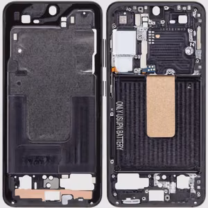 Vidējais rāmis Samsung S911 S23 Phantom Black (grafīts)