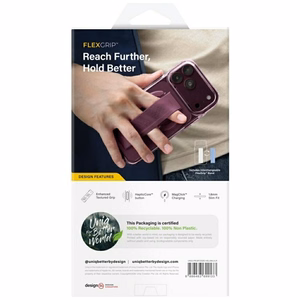 Uniq Heldro Air Magclick Charging vāciņš iPhone 18 Pro / 17 Pro – caurspīdīgs