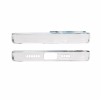 Marmora vāciņš iPhone 12 Pro ar gel pārklājumu zilā tonī