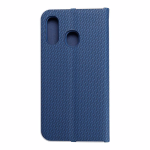 Viedtālruņa apvalks LUNA Book Carbon SAMSUNG A40 zils