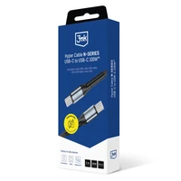 3mk Hyper Cable N-SERIES USB-C / USB-C 2m 20V/5A 100W kabelis - melns