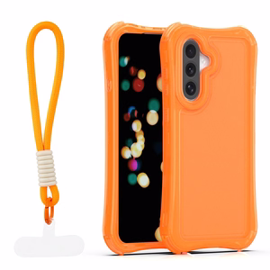 Safepop maciņš ar siksniņu priekš Samsung Galaxy A36 5G / A56 5G / A37 5G oranžs